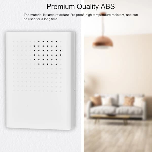 12V Wired Electronic Doorbell Dingdong Chime 90dB White Access Control for Hotel Home