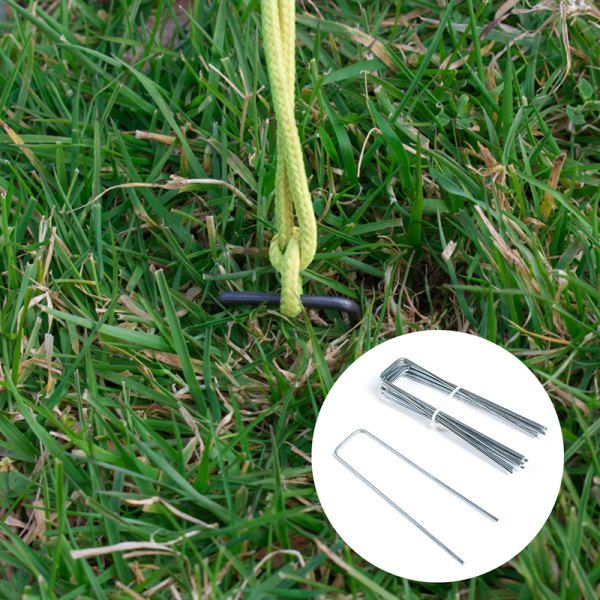 IC 50x camping tält pinnar U-form stift pinnar 25PCS