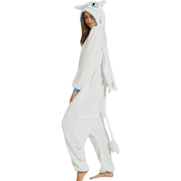 Onesies til kvinder, Onesies til voksne mænd, Pyjamas Onesies, Enhjørning, Flannels pyjamas, Dyre Onesies, 3D hættetrøjer, Halloween, Julekostumer Lightfury2 L