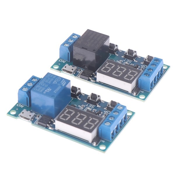 IC 1st relämodulomkopplare Trigger Time Delay Circuit Timer Cycle Blue