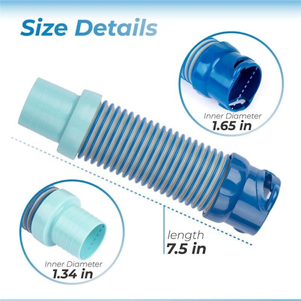 Bassengslangeadapter for Zodiac MX6 MX8 Bassengstøvsuger Adapter Slangeadapter..DEBUNS