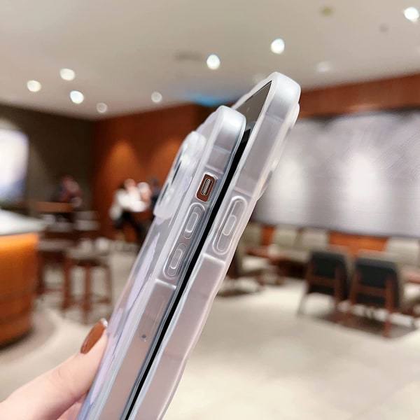 IC Sött iPhone 14 Pro - skal för kvinnor, flickor, smalt, tunt, mjukt, flexibelt TPU genomskinligt, skyddande mobilfodral - Tulpanblomma