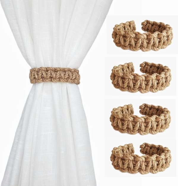 4-pack - Flätad - bomullssnöre - lantlig - stil - tunna/lätta - Inflyttningspresent