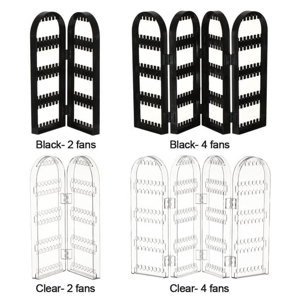 Øreringe Display Holder Øreringe Nibbar Display Rack BLACK 2 FANS sort black 2 fans
