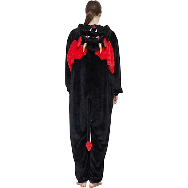 Damonesies, Herronesies för vuxna, Pyjamasonesies, Enhörning, Flanellpyjamas, Djuronesies, 3D-huvad pyjamas, Halloween, Juldräkter The A demon L