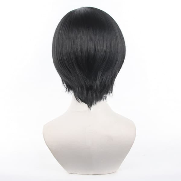 IC Anime Blue Lock ITOSHIRIN Cosplay Peruk Syntetiskt 32cm svart hår