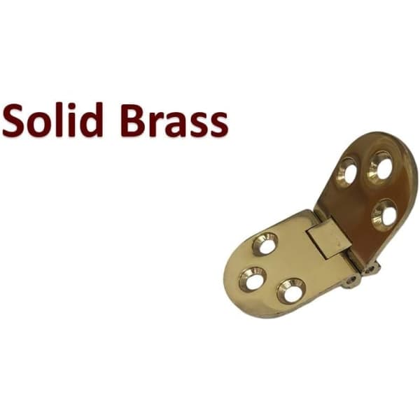 IC Solid mässing bordsfällbart gångjärn, 2-3/4\"x1-3/16\", polerad mässing, 4-pack