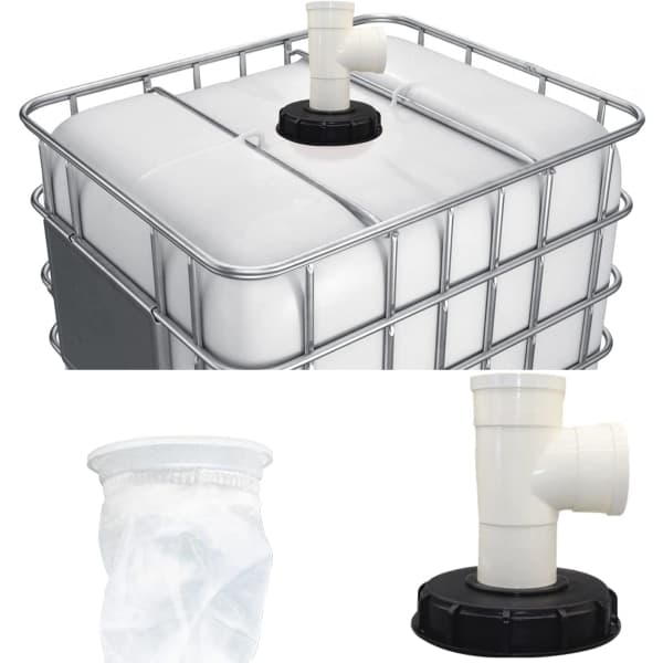 IC IBC-lågfilter, nylonvaskbart IBC-tanklåg med låg, IBC-tanktil