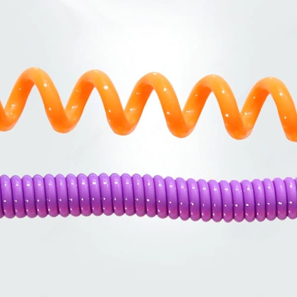 1 stk Uttrekkbar Spiral Stretch Nøkkelring Nøkkelring Tilbehør D D