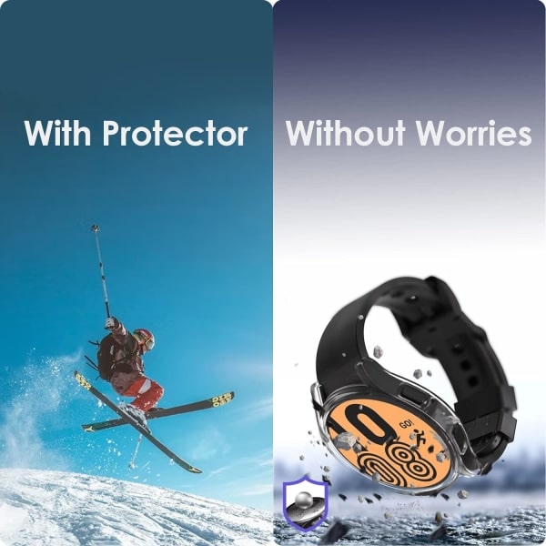 Skærmbeskyttelse og etui til Samsung Galaxy Watch 5 44mm, ramme IC