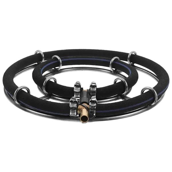 Akvarium Rund Luftboble Diffuser Ring Fisk Tank Legetøj Sten 1x 1x