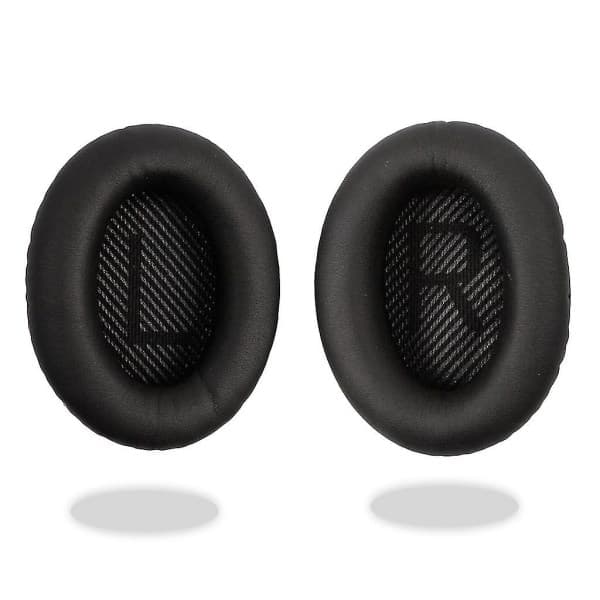 IC Ørepude Sæt til Bose QuietComfort 35 / QC35 Hovedtelefoner Sort 1 stk