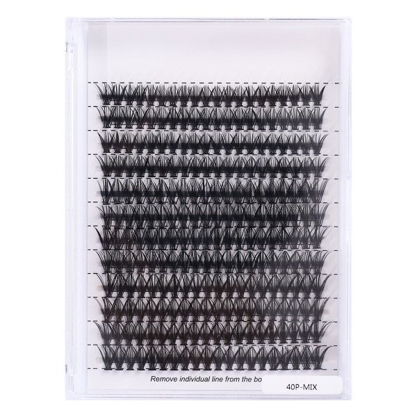 IC 40P Individuella lösögonfransar Set Naturligt Utseende Volym Lash Ext