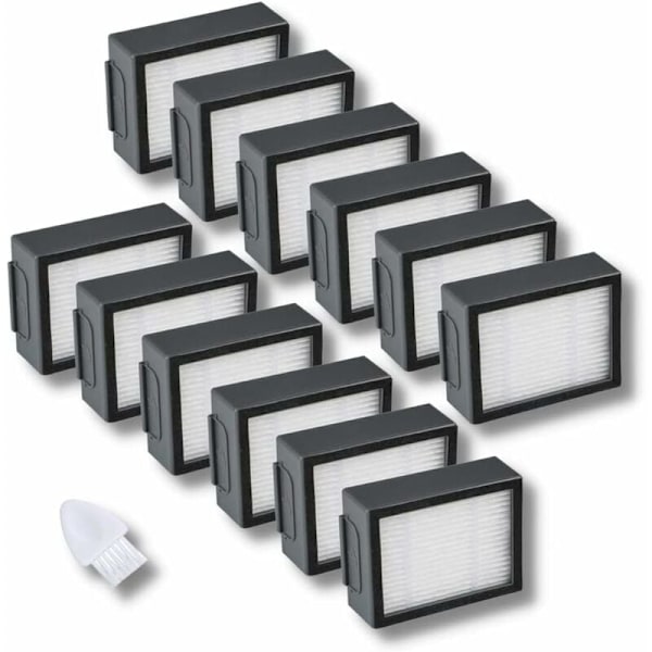 12-pakning erstatningsfiltre for iRobot Roomba i & e i1 i3 i4 i6 i7 i8 e5 e6+ J7 (Ikke for J7+) Støvsuger reservedeler tilbehør