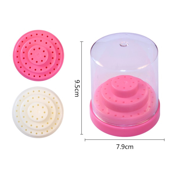 IC 45 delar Nagelborrspets Set, Diamantborr Polering Fil Nagel Rosa