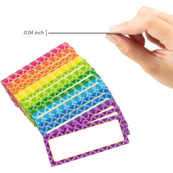 40 Stycken Magnetiska Etiketter för Whiteboard, Flexibla Magnetiska Namnskyltar
