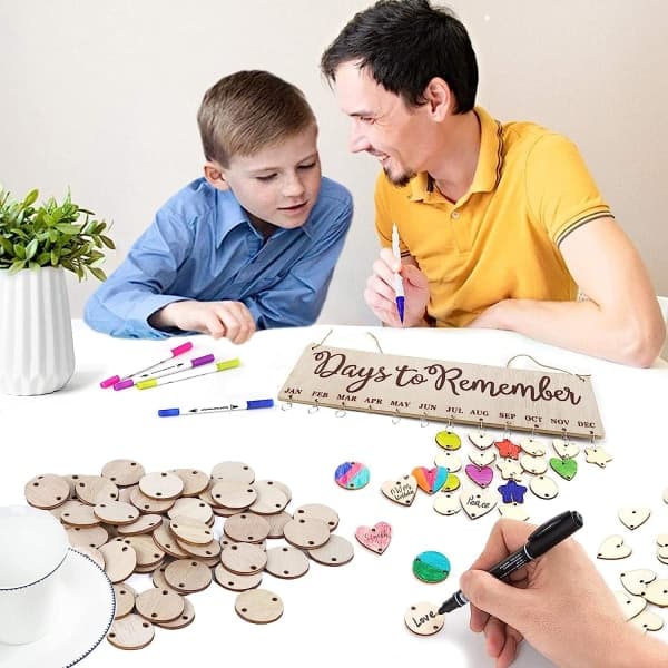 IC Trä födelsedagspåminnelsekalender tavla skylt vägg