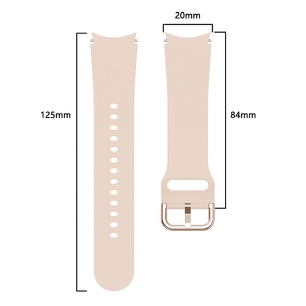 Silikoni Ranneke Samsung Galaxy Watch4 - Vaaleanpunainen