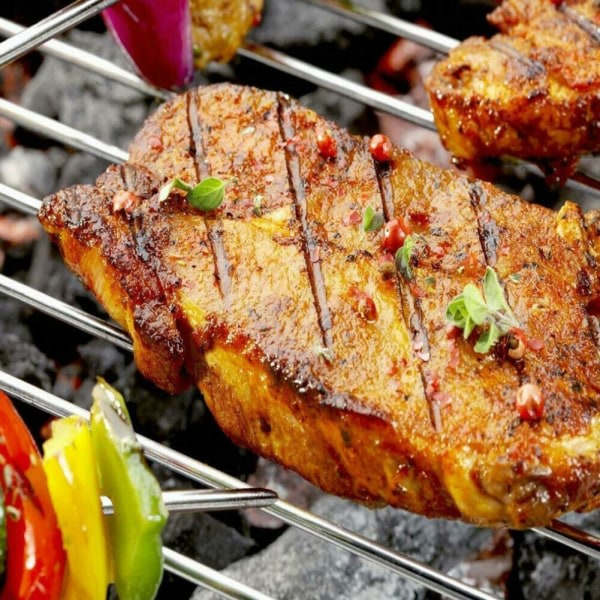 IC Airfryer-tilbehør Bageplade Airfryer-stativ Grillstativ 19,5cmx7cm