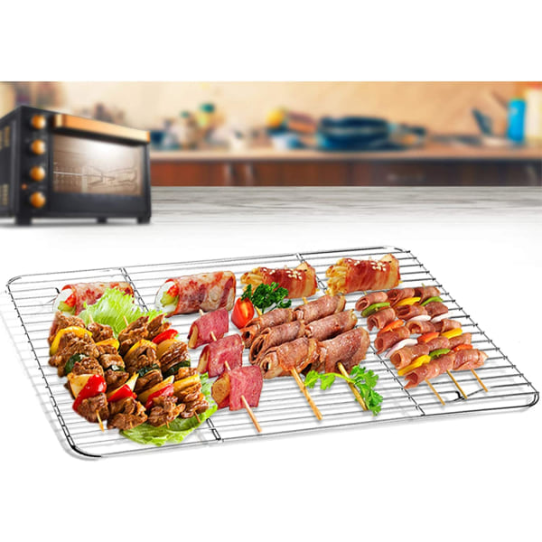 IC 2-pack grillgaller, kylgaller, rektangulärt kakgaller, 40*30cm
