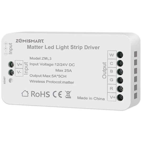 Matter RGBCW Bixb Wifi LED Ljusremskontroller // för Hem/för Kontrollstöd