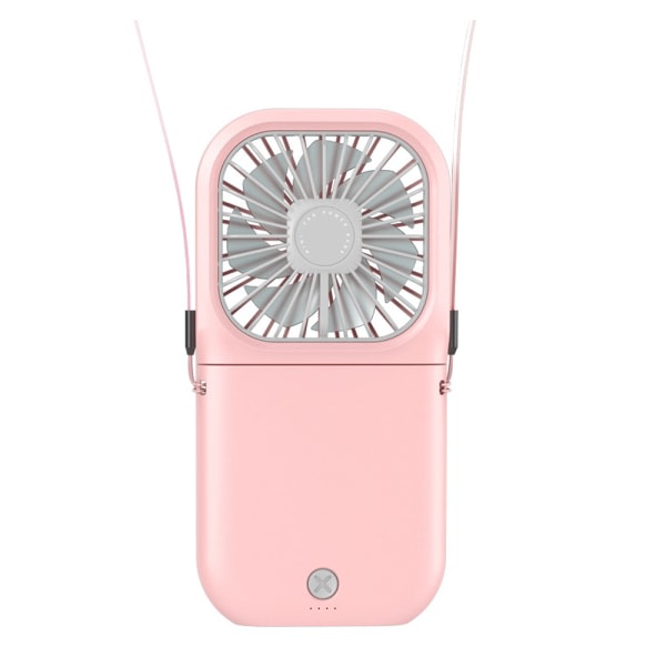 IG Mini håndholder fläkt, bærebar USB opladningsbar blæser til hjemmekontoret pink