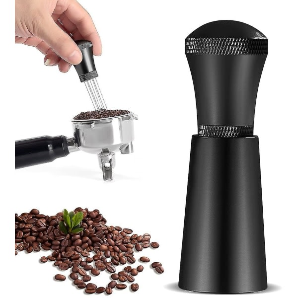 Wdt-verktøy, distributør av legeringsomrörare, 0,m tykt mindre stål 7 Wdt-verktøy espresso for barista svart