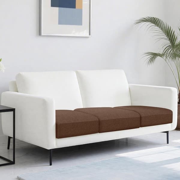 1-sits sofföverdrag - Halkfritt, Universellt - L:50-65cm, B:50-65cm, H:5-20cm - Dammskydd - Brun