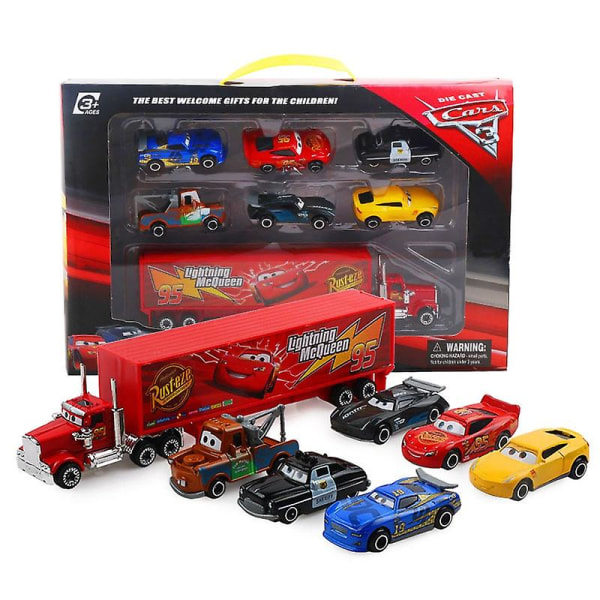 7-osainen Disney Pixar autot 3 -malli lelupoika Joululahja
