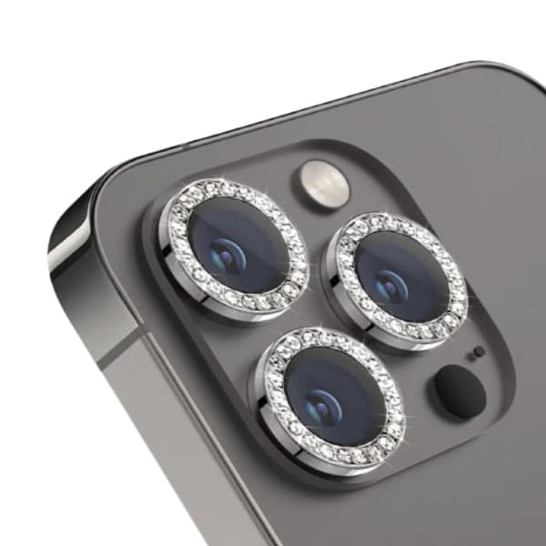 IC Kamerabeskyttelse 3-pakning Grå iPhone 14 Pro/14 Pro Max Grå