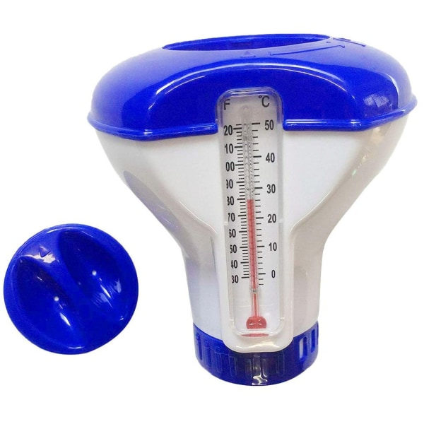 IC Klorflottor, poolklorspreder med termometer, svømning