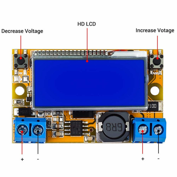 IC DC-DC Justerbar Spændingsregulator DC Buck Converter 5-23V