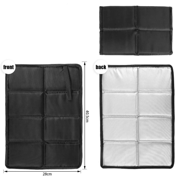 IC Utomhus Sittdyna, Hopfällbar Sittdyna, Barnmatta för Utomhusbruk, Vandringssittdyna med Praktisk Väska, 2-pack