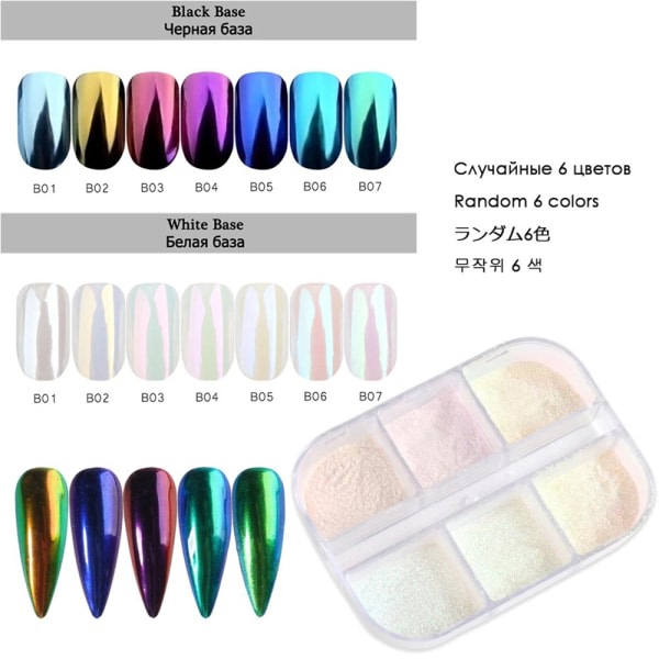 Nagelpulver Aurora Pigment Chrome