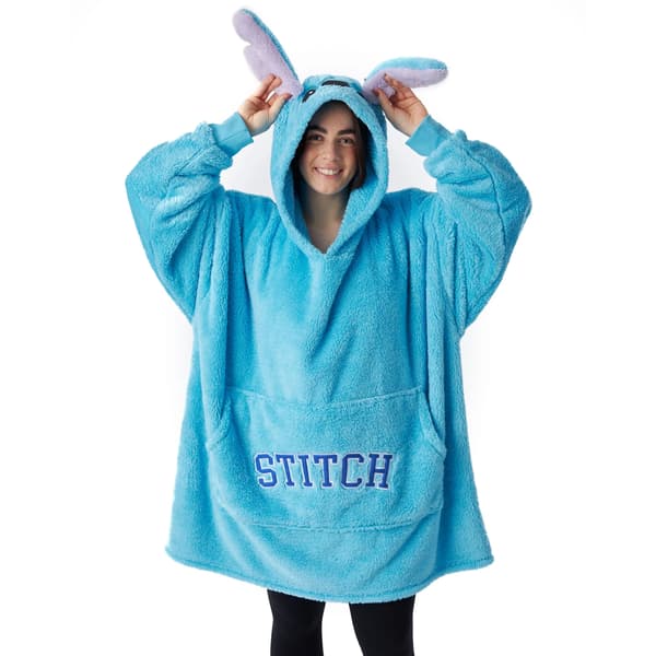 Lilo & Stitch Dame Hoodie/Hetteteppe, One Size, Blå Blue One Size