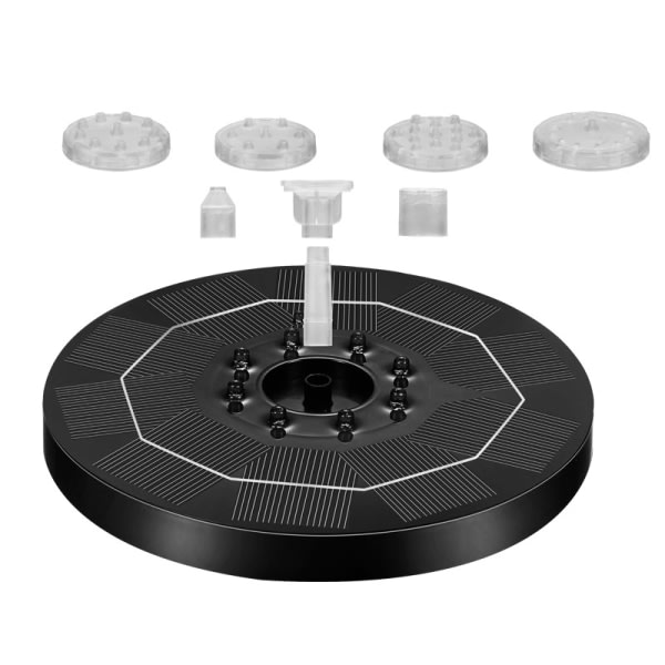 IC Solar fontän stenparti pool flytande fontän LED ljus fontän