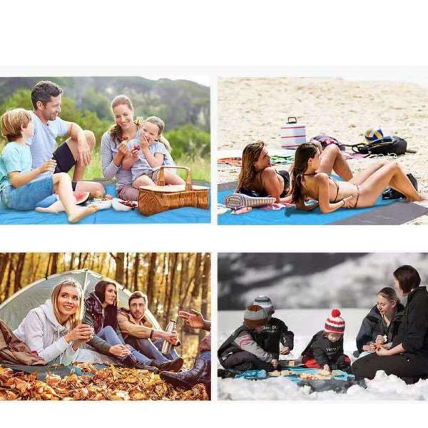 IC Kompakt picknickfilt, strandfilt, vattentät filt för resor 200*145