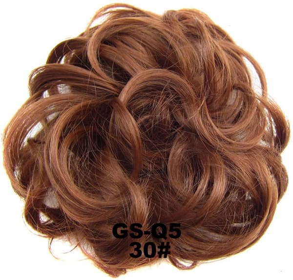 Hårstykke - Hårscrunchie - Håropsætning - Forlængelse - 2 stk. - #30