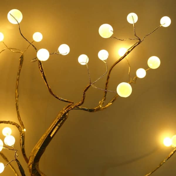 IC Trelys Bonsai LED-lys Juledekorasjon Lampe Rominnredning Varmhvit -1