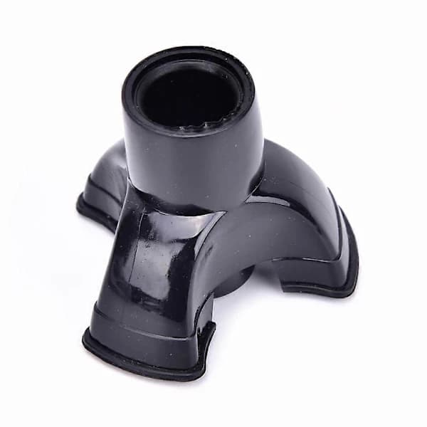 Rubber knob for trekking pole, durable, black, 19 mm