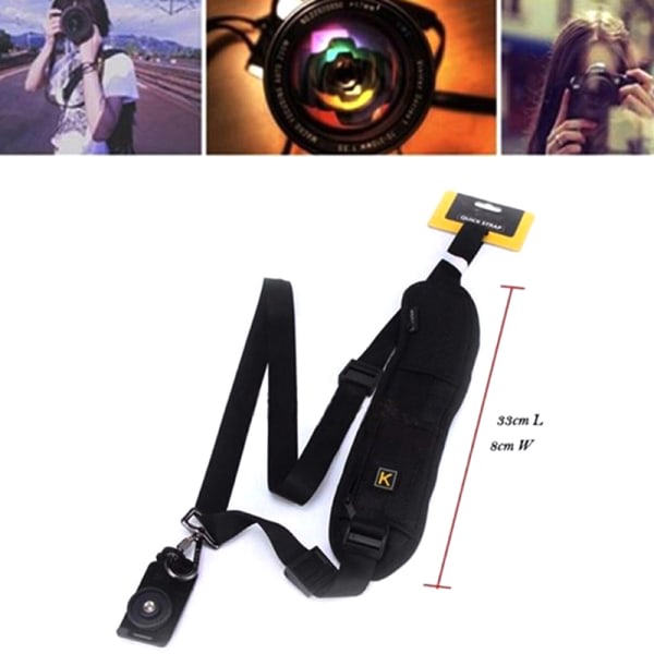 IC Högkvalitativ bärbar axelkamerarem för DSLR Digital Ca