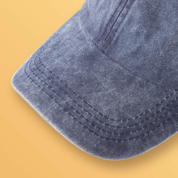 IC 3-pak vasket almindelig cap, retro justerbare dad hats Gave til mænd/kvinder, ustruktureret/bomuld