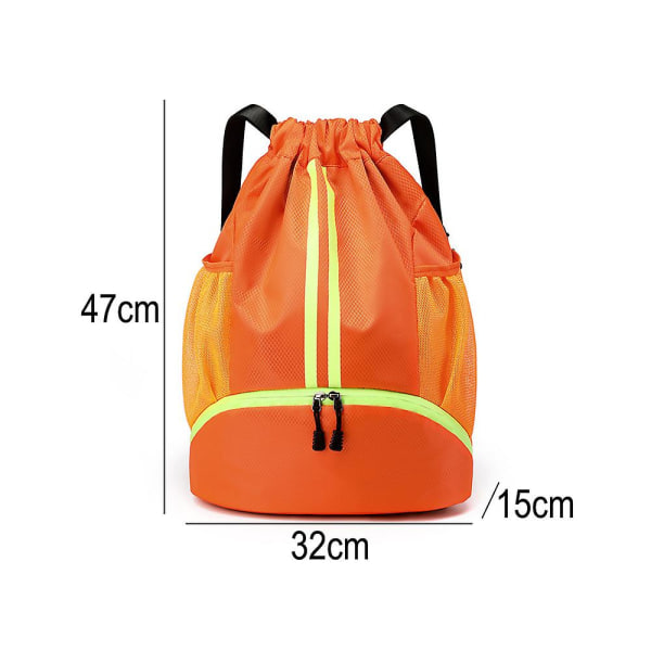 IC Dragsko Ryggsäck Gymväska Sackpack String Sack Pack Väskor blå