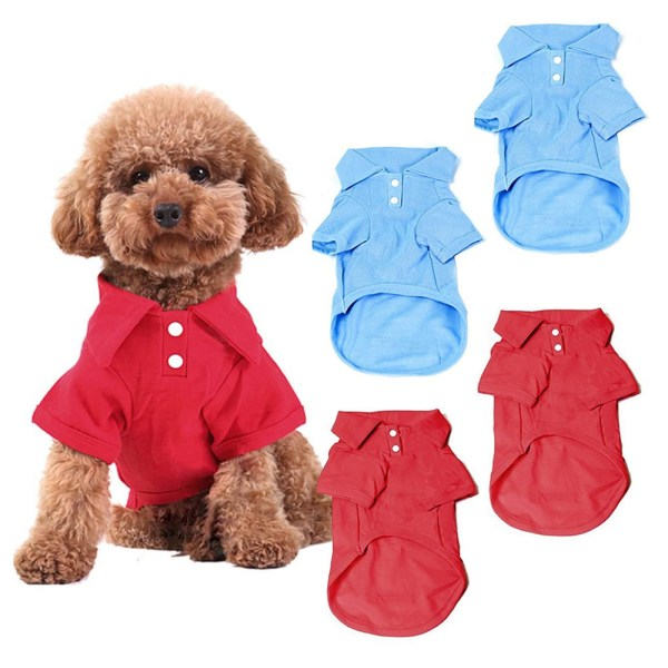IG 4 stk. kæledyrsdragt Teddy Chihuahua poloshirt Teddy Golden Retriever