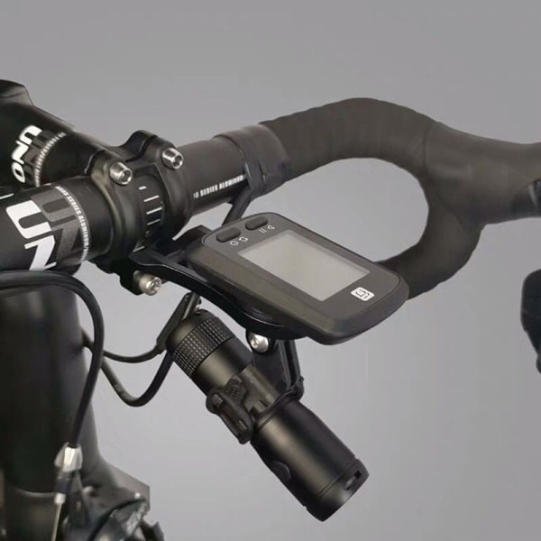 IC Cykelförlängningsfäste Fäster Houder Lätt ram ridning equi Black