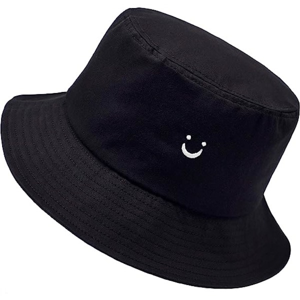 IC Hymyilevä Kasvojen Bucket Hat Miehille Kesämatka Bucket Beach Auringon Hattu Kirjonta Ulkoilma Hattu Miehille Naisille