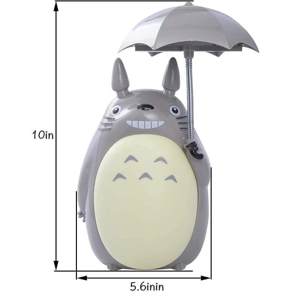 IC Totoro Led Nattlampa För Barn, USB Uppladdningsbart läsbord
