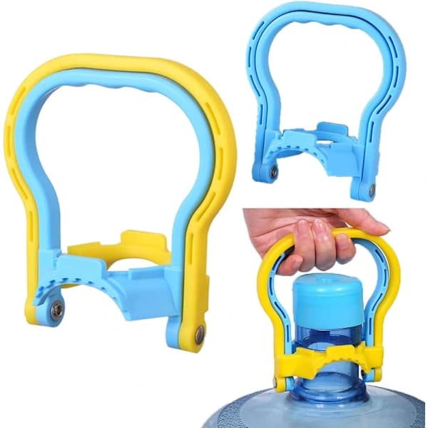 2-pack 5 gallon vattenflaskhållare bärhandtag lyftare ergonomiskt halkfritt grepp clip