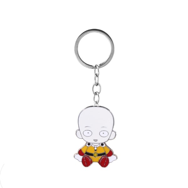 One Punch Man Saitama Anime Nøkkelring Veskeanheng Nøkkelring Julklapp IC