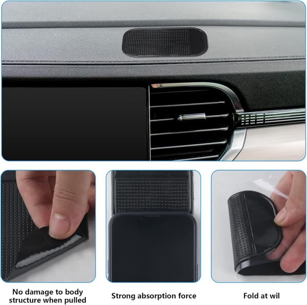 6-pack - Non-Slip - Car - Dashboard - Mats - 13 - cm - 7 - Desk - Mats - Secure - Stable - Coasters